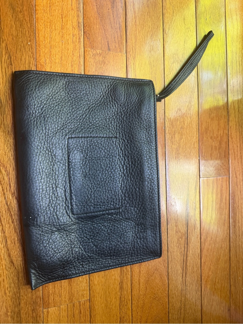 kate spade black pebbled leather wristlet with bow detail - Picture 2 of 3